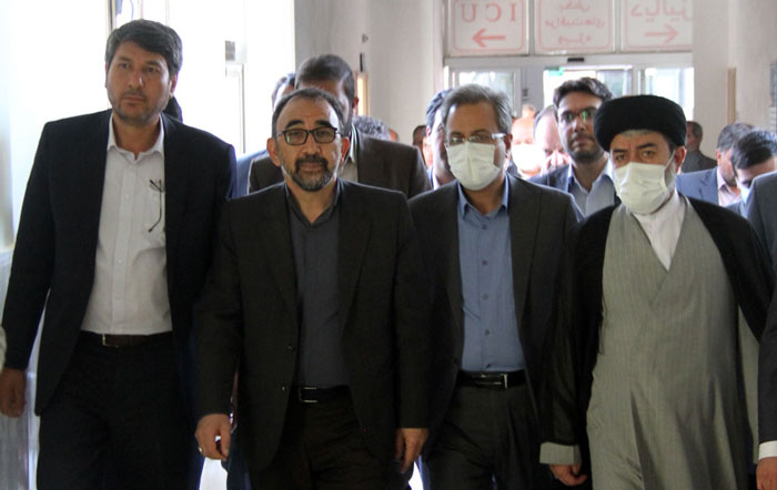 بازدید استاندار خراسان رضوی از پروژه بخش داخلی بیمارستان آیت اله مدنی بجستان